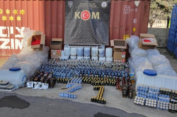 Diyarbakır’da kaçak içki operasyonunda 2 kişi tutuklandı