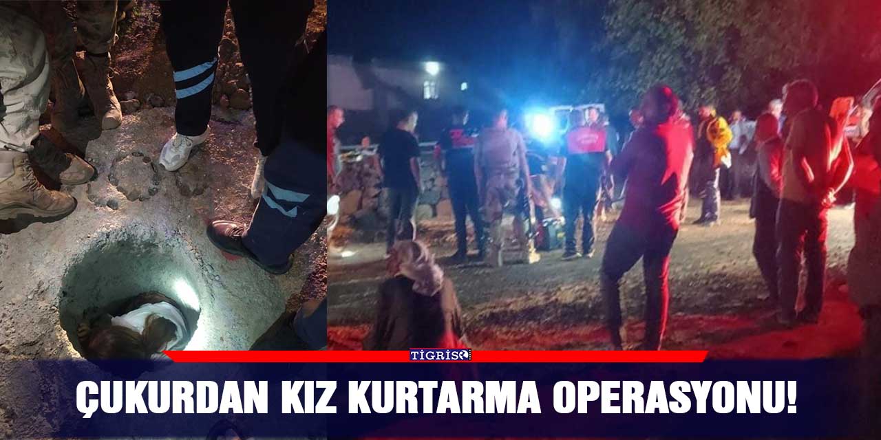 Çukurdan kız kurtarma operasyonu!