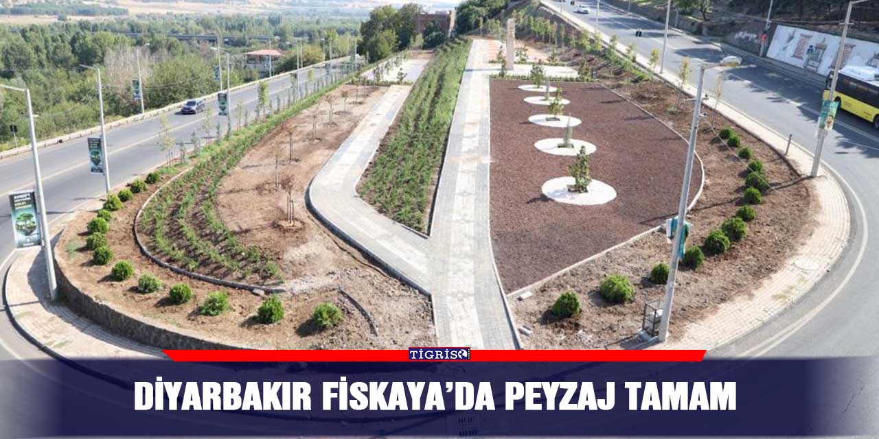 Diyarbakır Fiskaya’da peyzaj tamam