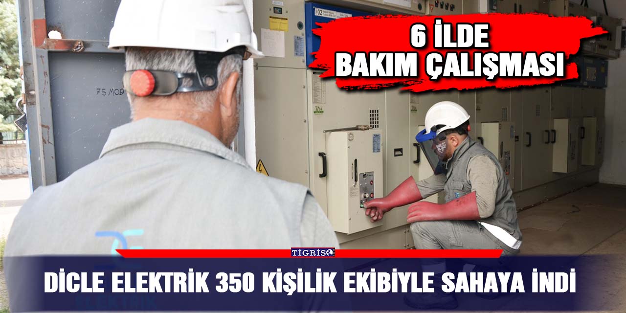 Dicle elektrik 350 kişilik ekibiyle sahaya indi