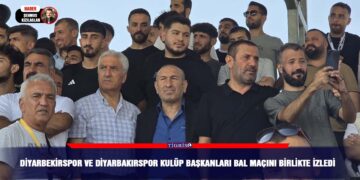 Diyarbekirspor ve Diyarbakırspor kulüp Başkanları BAL maçını birlikte izledi