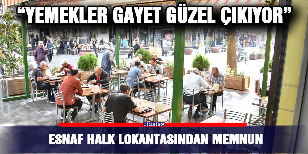 Esnaf Halk Lokantasından memnun