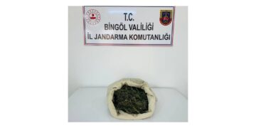  Bingöl’de 1 kilo 975 gram esrar ele geçirildi