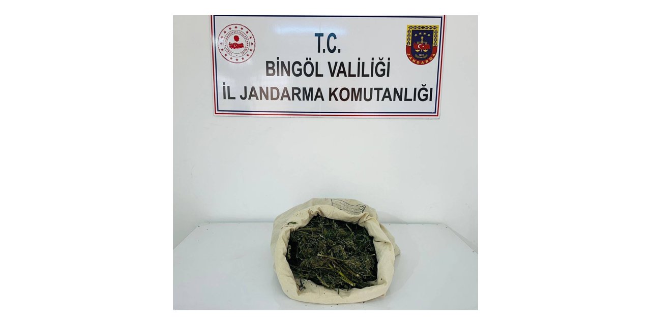  Bingöl’de 1 kilo 975 gram esrar ele geçirildi