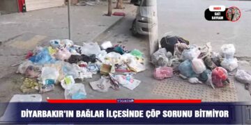 Diyarbakır’ın Bağlar ilçesinde çöp sorunu bitmiyor