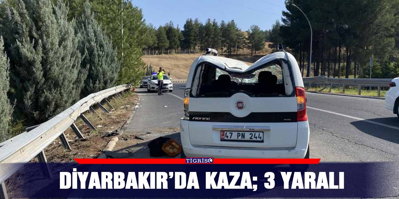 Diyarbakır’da kaza; 3 yaralı