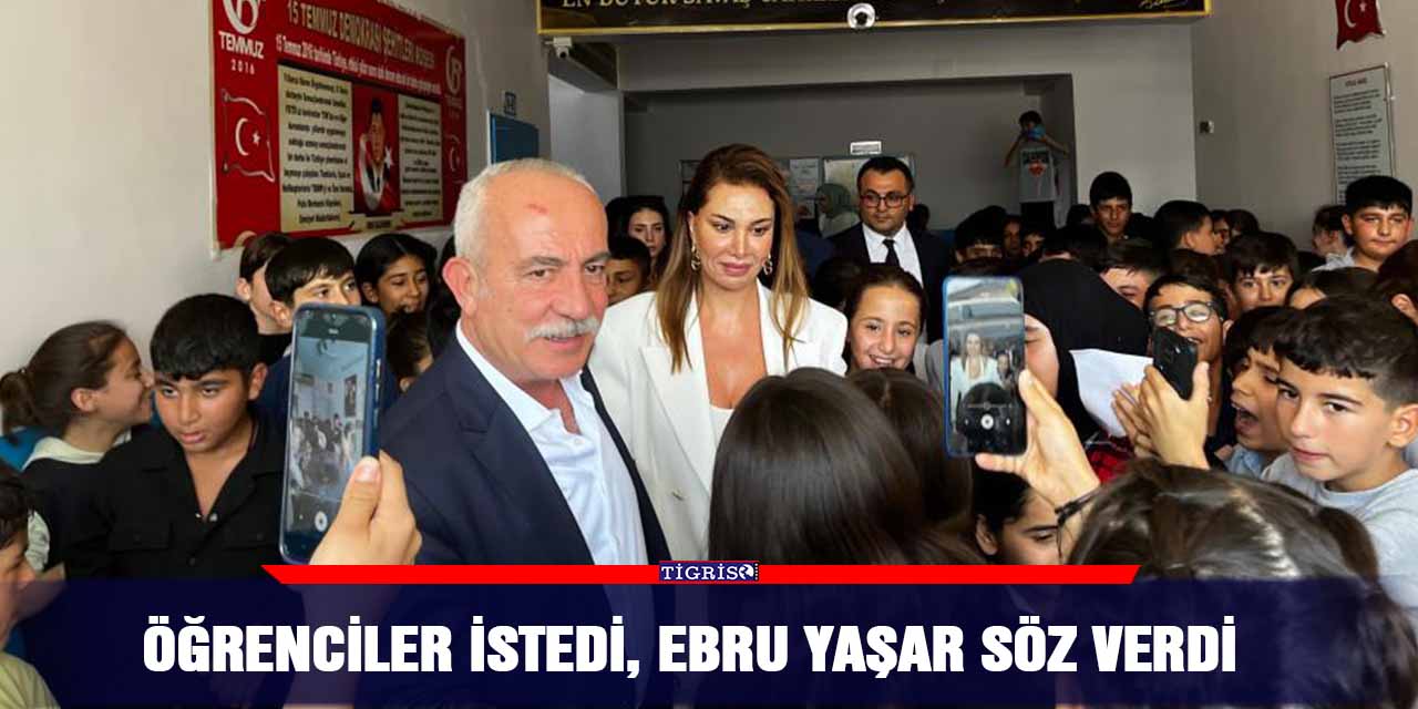 Öğrenciler istedi, Ebru Yaşar söz verdi