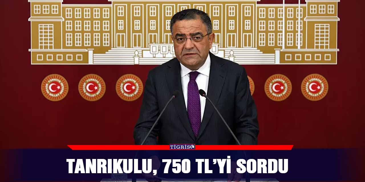 Tanrıkulu, 750 TL’yi sordu