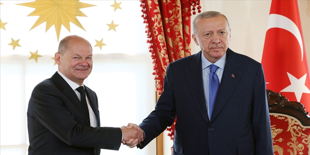 Erdoğan, Almanya Başbakanı Scholz’u kabul etti