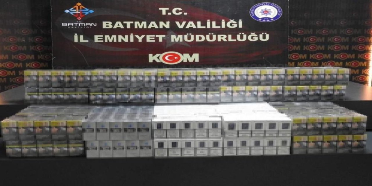 Batman’da 800 paket kaçak sigara ele geçirildi