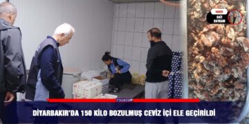 Diyarbakır’da 150 kilo bozulmuş ceviz içi ele geçirildi