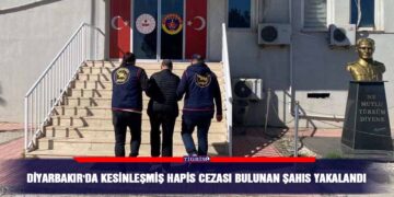 Diyarbakır’da kesinleşmiş hapis cezası bulunan şahıs yakalandı