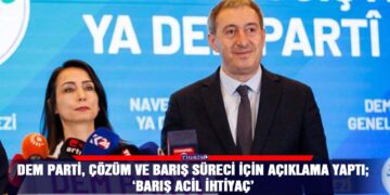 DEM Parti, çözüm ve barış süreci için açıklama yaptı; ‘Barış acil ihtiyaç’