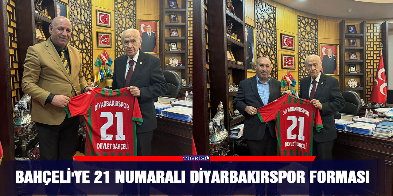 Bahçeli’ye 21 Numaralı Diyarbakırspor forması