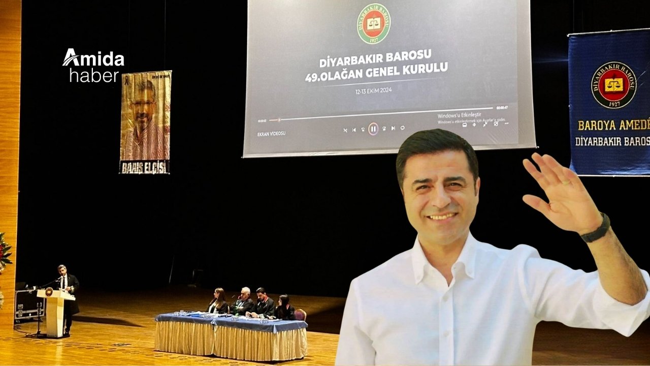 Diyarbakır Barosu’ndan Demirtaş’a plaket