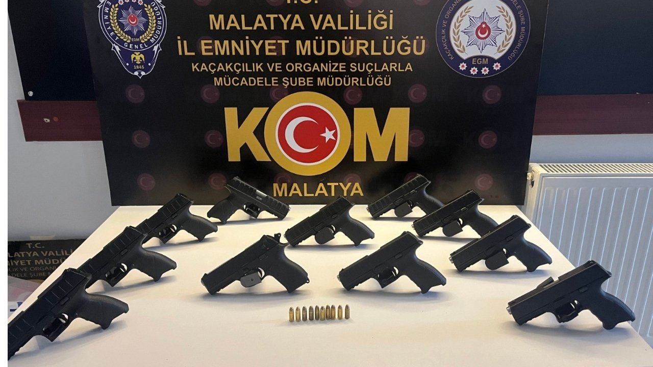 Malatya’da yasa dışı silah ticareti : 3 kişi tutuklandı