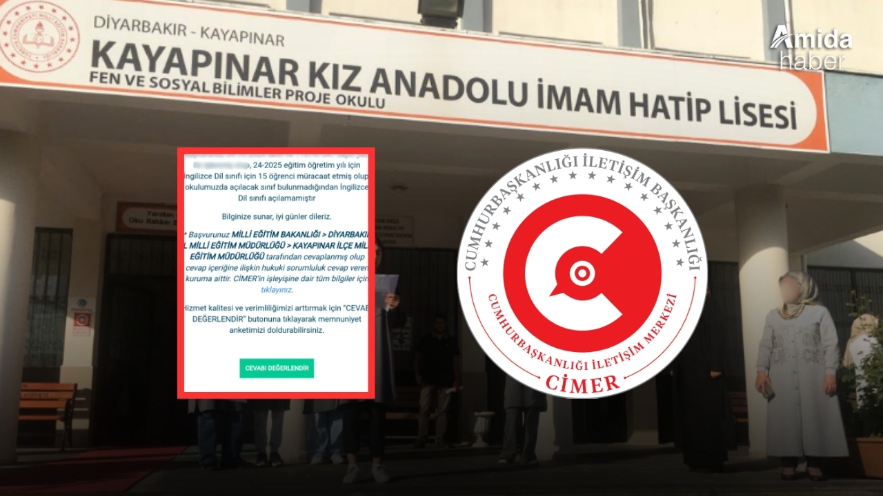 Diyarbakır’daki imam hatip lisesi CİMER’lik oldu!