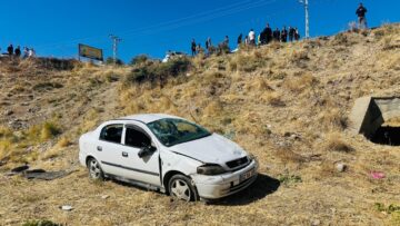 Otomobil şarampole devrildi: 5 yaralı