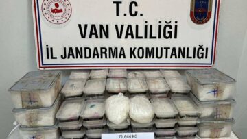 71 kilo metamfetamin ele geçirildi