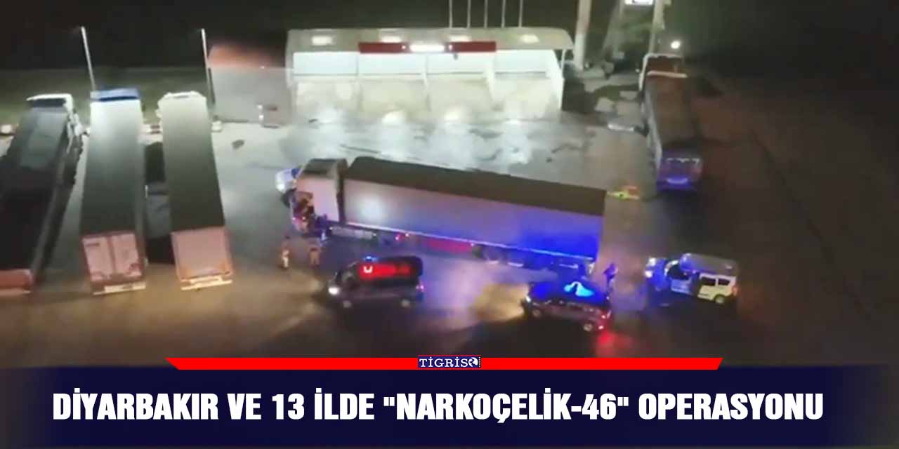 Diyarbakır ve 13 ilde “Narkoçelik-46” operasyonu