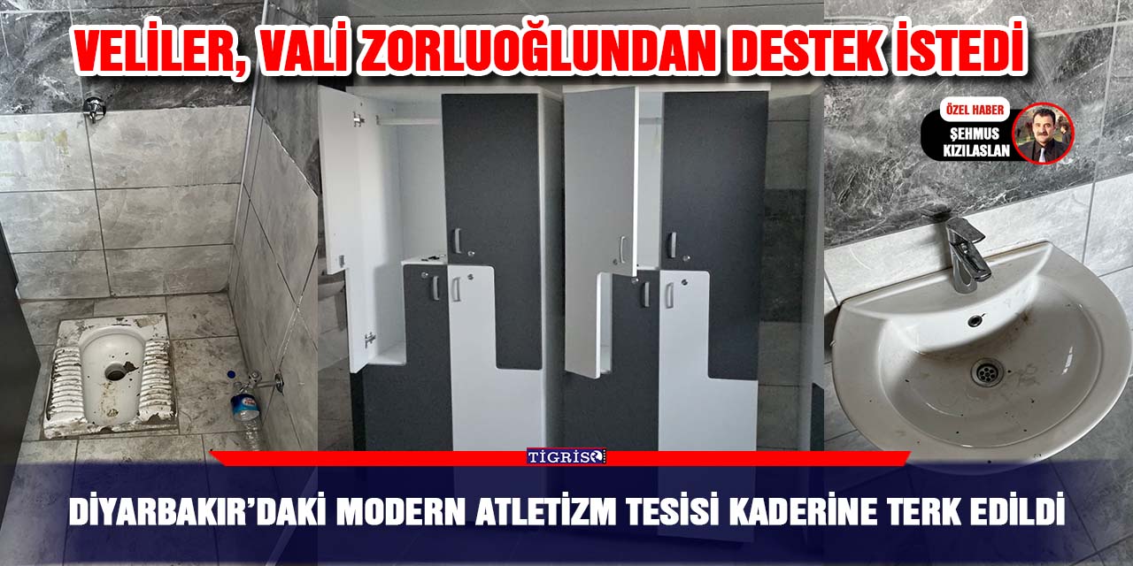 Diyarbakır’daki modern atletizm tesisi kaderine terk edildi