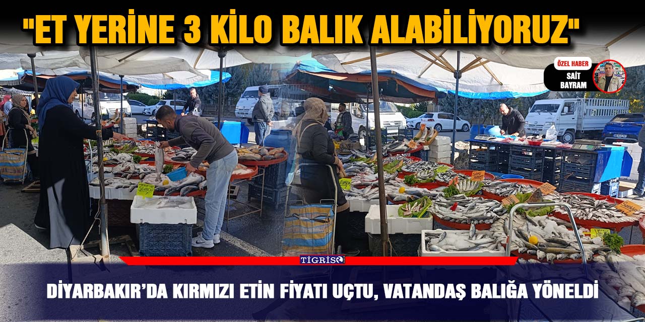 Diyarbakır’da kırmızı etin fiyatı uçtu, vatandaş balığa yöneldi