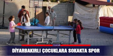 Diyarbakırlı çocuklara sokakta spor