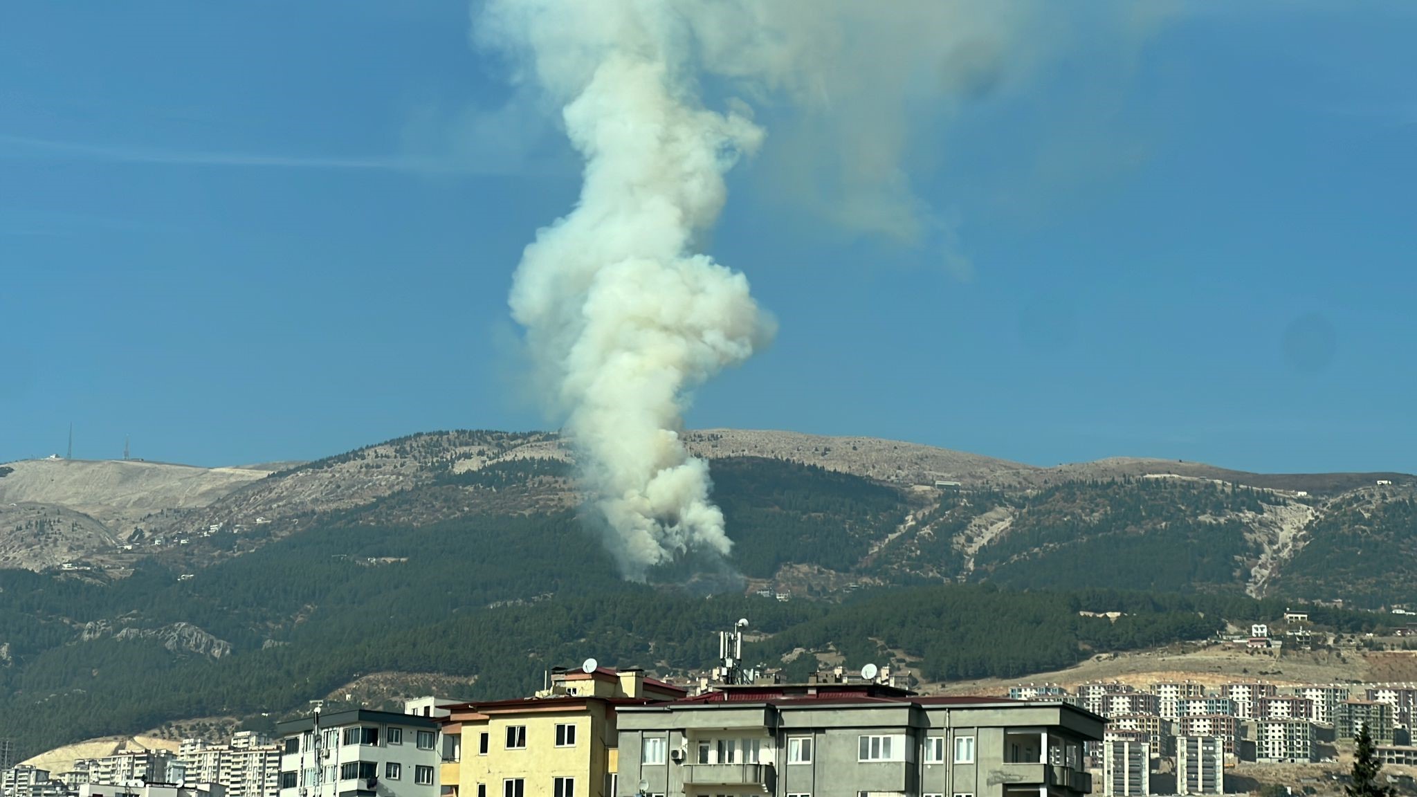 Maraş’ta orman yangını