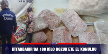 Diyarbakır’da 100 kilo bozuk ete el konuldu