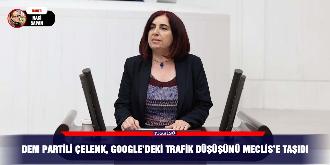 DEM Partili Çelenk, Google’deki trafik düşüşünü Meclis’e taşıdı