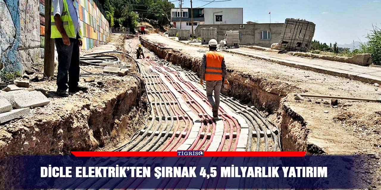 Dicle Elektrik’ten Şırnak 4,5 milyarlık yatırım