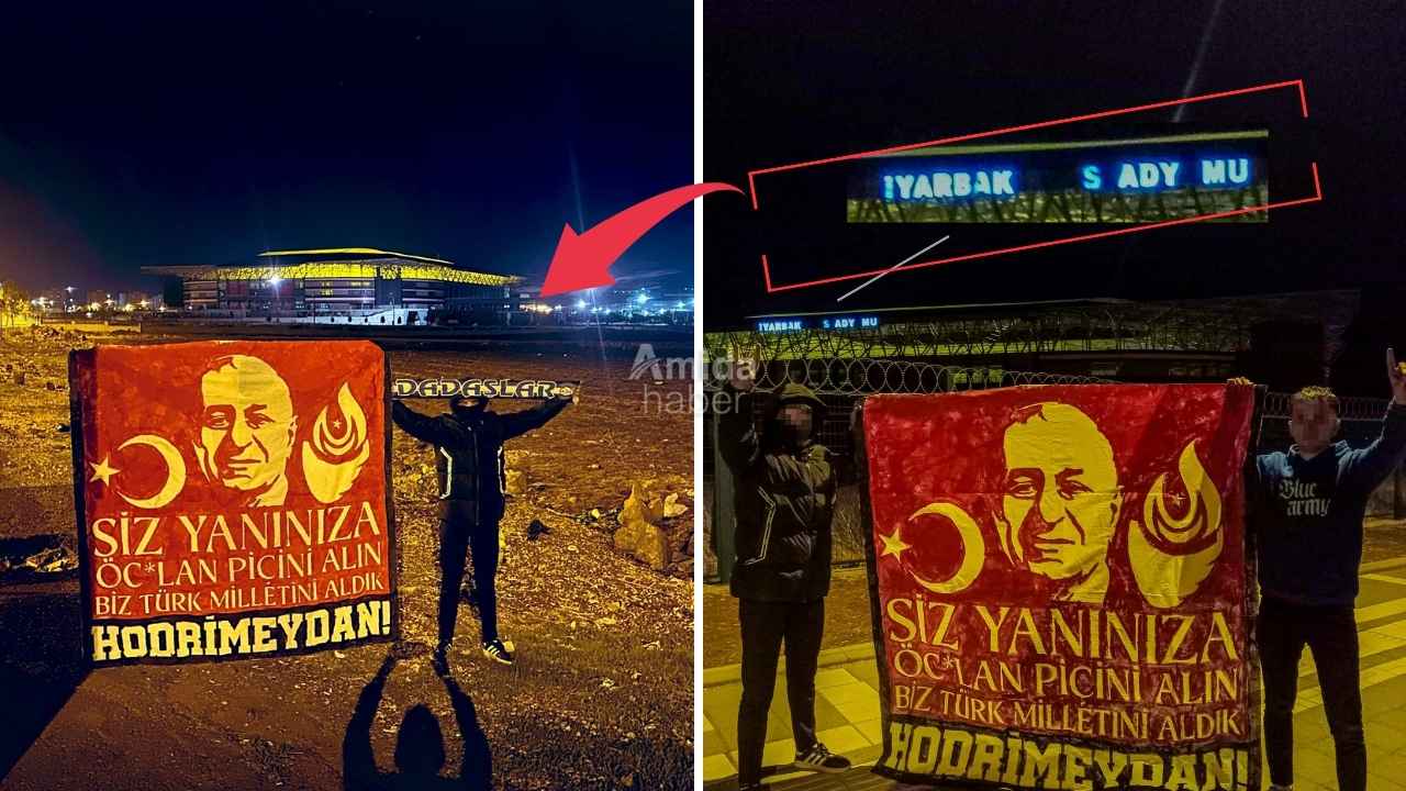 Diyarbakır’da çirkin provokasyon: Erzurum taraftarı mı?