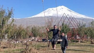 Ağrı Dağı’ndan muhteşem karlı manzaralar