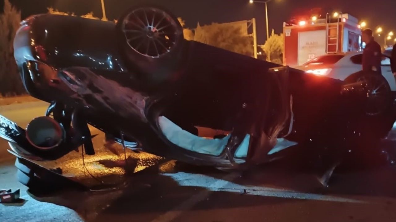 Elazığ’da araç takla attı, 1 kişi yaralandı