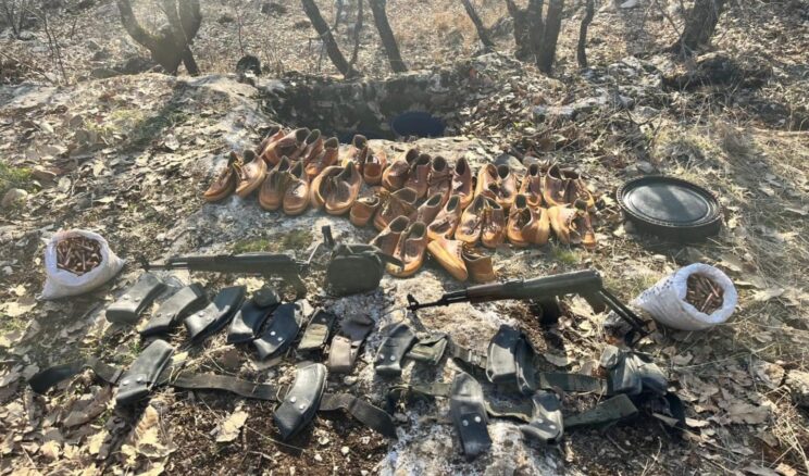 Diyarbakır’da terör örgütüne ait malzemeler ele geçirildi